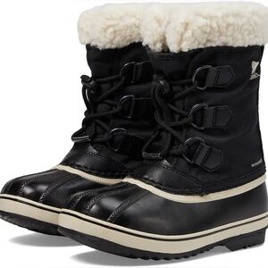 Sorel Yoot Pac Nylon WP Kids Waterproof Black Boots | size 2